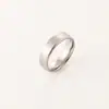 Anillos Mate y Pulidos de 4 mm, 6 mm, 8 mm para Parejas, Se Pueden Grabar con Logo Láser, Anillos de Acero Inoxidable, Anillos de Acero de Titanio