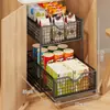 Gabinete principal con estantes escalonados, caja de almacenamiento de bocadillos extraíble, organizador de escritorio para computadora, estantes empotrados para debajo del gabinete, un gran artículo para residencias estudiantiles