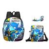 Nuevo Conjunto de Mochila Cubo Salvaje Combinación Dibujos Animados Poliéster Capa Única Estuche para Bolígrafos Bolso de Hombro Mochila Fabricante Venta al por Mayor Caliente