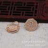 Broche de Decoração com Pino de Broche Banhado a Ouro Yiwu Preserva Cor DIY Cobre Inlaid Acessórios de Joia Estilo Antigo B1520