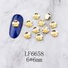 Joyería para Uñas Transfronteriza Nuevas Calcomanías para Uñas de Aleación de Metal Japonesas Diamante Retro Tridimensional Rosa Arte de Uñas Joyería de Diamantes