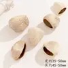 Cascabel de Concha de Fruta con Cadena de Semillas Retro Naturales que Cumplen Deseos Llavero de Semilla de Bodhi Colgante de Estilo Étnico Tejido a Mano para Bricolaje