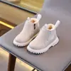 Botas de algodón para niños, los más vendidos del invierno, botas de moda simples y versátiles para niñas, botas de otoño estilo británico para niños, modelos populares de exportación