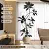 Planta Artificial Verde Black Diamond con un Toque de Lujo para Decoración de Sala de Estar, Planta de Interior Grande en Maceta, Árbol Falso, Planta Biomimética