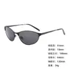 Gafas de Sol de Metal con Montura Pequeña, Patillas Anchas, Forma Ovalada, Gafas de Sol Transfronterizas para Exportación, Moda de Alta Gama, Gafas de Sol Adelgazantes