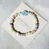 Pulsera de Cerámica Jingdezhen Nueva Pulsera de Cerámica China Joyería Estudiante Estilo Tíbet Cuerda Trenzada a Mano Puesto Regalo para Estudiante
