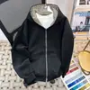 Sudadera con capucha de retazos con estampado de leopardo de alta gama para hombre y mujer, cárdigan con cremallera negro de corte holgado para primavera/otoño con un diseño único