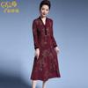 Vestido de noiva para mães de mulheres de meia-idade plus size slim slim vestido grande para festa de jantar de senhoras atacado