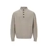 Cárdigan Simple de Cuello Alto Medioholgado Estilo Americano para Parejas Pequeño Retro Tendencia Otoño Mismo Estilo para Hombres y Mujeres