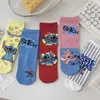 Meias Fofas de Desenho Animado para Primavera e Verão Estilo Coreano Versáteis Meias de Estilo de Comércio Exterior Meias Casuais Femininas Meias de Anime Meia-Calça Média Femininas