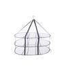Bolsa de red plegable para secar al aire libre de tres capas, cesta de secado plana, red de secado para el hogar, cesta de secado plana en stock, venta al por mayor