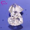 Piedras Sueltas de Moissanita Blanca Directamente del Fabricante, en Stock. Moissanita en Forma de Corazón, Color Ef, Pasa la Prueba del Bolígrafo de Diamante