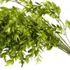 Nuevas plantas verdes artificiales para bodas y materiales florales, flores de techo, arreglos florales para bodas, césped decorativo, flores de seda, hojas verdes, decoraciones de flores artificiales