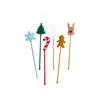 Palito Mexedor de Cocktail de Natal Personalizado Transfronteiriço Decoração de Festa de Natal Suprimentos de Festa Acessórios de Bar