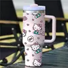 Taza de Hielo de Dibujos Animados con Tema de Coche 40 Piezas Acero Inoxidable 304 Aislada Gran Capacidad para Exteriores con Asa para Coche Personalizable
