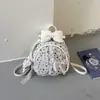 Bolsa de Ombro Única Elegante Gipsofila Doce Estilo Coreano Mochila Estudante Grande Capacidade Outono Inicial 2026 Mochila Dupla Casual
