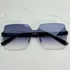 Novos Óculos de Sol Sem Aro Peça Única Cor Jelly Transparente para Homens, Fotografia de Rua de Celebridade da Internet, Formato Côncavo Retrô, Óculos de Sol Modernos para Mulheres