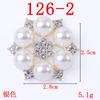Accesorios de Aleación Plato de Flores Hebilla de Diamantes Pedrería Perla Corona de Flores Corazón DIY Broche Accesorios para el Cabello Flor para Zapatos Accesorios de Joyería