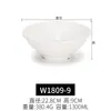 Bol Blanco de Melamina para Ramen Plástico Imitación Porcelana Bol Picante para Hot Pot Bol para Sopa Bol para Wonton Dumpling Arroz Fideos Bol para Fideos Instantáneos