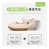 Zapatos de piel para niñas Snuffy, nueva colección otoño 2026, blancos para niños, suela suave, antideslizantes, planos estilo princesa para niñas pequeñas y bebés