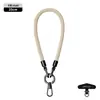 Nuevo cordón para teléfono móvil 6MM resistente para colgar en el cuello ajustable para exteriores anti-pérdida delicada cuerda trenzada para muñeca negra