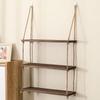 Estante de pared simple multicapa, estante de almacenamiento multiusos, estante de almacenamiento de muñecas de madera, estante para flores colgante de pared para balcón