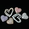 Nuevos Zapatos Cueva del Amor de Perlas Incrustadas de Diamantes Accesorios DIY Funda para Teléfono Móvil Calcomanía de Belleza Material de Diamantes Decoración Flor para Zapato en stock