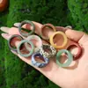 Anel de Corrida Anel Cristal Natural Acessórios de Jade Anel de Mão Masculino e Feminino Anel Retrô Venda por Atacado