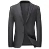 Oferta Especial Liquidação Terno Masculino de Tricô Não Amassa Outono/Inverno Estilo Grosso Caimento Fluido Slim Fit Versátil para Trabalho e Lazer