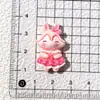 Animales de Dibujos Animados Fresa Pegamento de Crema DIY Accesorios Resina Pequeños Accesorios Joyería Agujero Hebilla de Zapato Paquete de Materiales Hechos a Mano