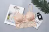 Ropa interior de encaje para mujer envuelta en el pecho, chaleco fino anti-exposición con tirantes finos y almohadilla en el pecho, top strapless de talla grande para mujer, sujetador de espalda descubierta