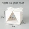 Caixa de bolo transparente portátil 4 4 6 "8" Bolo de aniversário Mu Si Sobremesa Lanche Embalagem Tie Belt Box