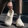Pantuflas de algodón impermeables EVA para mujer, nuevo estilo otoño/invierno 2026, antideslizantes para interior, forradas de felpa para exterior, cálidos, zapatos de algodón de suela suave para hombre