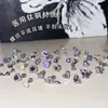 Colección de Pendientes de Hueso del Oído Morado de Ensueño Pendientes de Zirconia Pendientes Planos Espirales de Titanio Médico para el Hélice Pendientes de Hueso del Oído Morados