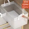Caja de Almacenamiento Transparente para Ropa Plegable de Acero con Malla de PVC y Clips, Multifuncional para el Hogar