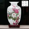Vasos de Cerâmica Jingdezhen, Decorações para Casa, Arranjos de Flores, Móveis de Sala de Estar Estilo Chinês para TV, Prateleiras Antigas, Artesanato