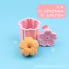 Molde para Pastel de Luna Serie Flores, Forma Simulada de Flor de Ciruelo y Flor de Cerezo, Herramienta de Horneado de Repostería 3D Prensada a Mano