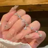 Pulsera de Flor de Circonia Super Brillante Estilo Caliente 2025 para Mujer, Exquisita Pulsera de Nicho de Gama Alta, Joyería de Mano Simple y Versátil