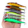 Señuelo Nuevo Minnow de Hundimiento Lento Delgado Tres Anzuelos Largo Alcance Pesca de Agua Dulce Marina Boca Torcida Lubina Caballa Señuelo Falso