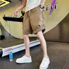 Shorts casuales para hombre, verano 2026 nuevo estilo americano de moda, corte recto holgado, talla grande, transpirables, de secado rápido, hasta la rodilla