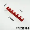 Clips de Presión de PVC Rojos para Tubo Eléctrico, Clips de Fijación de Plástico en Forma de U para Tuberías de Agua, Clips de Montaje Serie 20 25