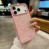 Luxo Leve Floral Strass Aplicável ao Apple 18promax Capa de Celular Totalmente com Strass iphone17 Capa Protetora Antichoque Fashion