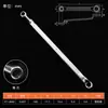 YATO Llave Flor de Ciruelo Doble Cabeza de Cuello Alto Torx Herramienta de Tablero Llave CRV Llave de Doble Propósito 5.5x7
