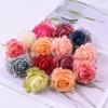 Cabeça de flor rosa simulação decoração de casamento flor de lapela cabeça de flor material artesanal diy combinação de roupas flor flor