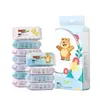 Mini Toallitas Húmedas, Toallitas Húmedas Mini Portátiles para Estudiantes y Bebés, Mini Toallitas Húmedas Especiales para Limpiar Manos y Boca al Salir