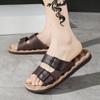 Pantuflas de talla grande para hombre, antideslizantes, de suela gruesa, para exterior, playa, masaje, baño, sandalias de baño, distribución al por mayor