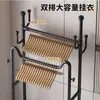 Cabideiro Quarto Simples de Chão Móvel Armazenamento Integrado Cabide de Roupas Loja de Roupas Varanda Varal