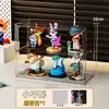 Caixa de Armazenamento Bubble Mart Figura Zootopia Suporte de Exibição Caixa Surpresa Rack de Exibição à Prova de Poeira Alta Transparência