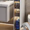 Estante de Almacenamiento para Baño Gabinete Sandwich para Baño Cajón de Almacenamiento Lateral para Inodoro Gabinete de Almacenamiento para Espacios Estrechos del Inodoro