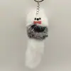 Pingente Chaveiro de Pelúcia Raposa Fofa, Pingente de Bolsa Raposinha, Acessório para Chave de Carro, Brinquedo de Pelúcia de Presente, Estilo Fofo